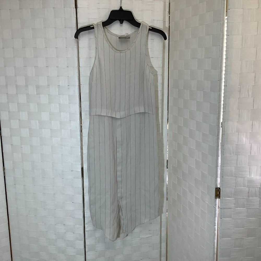 ASOS Cream White Pinstripe Mini Dress